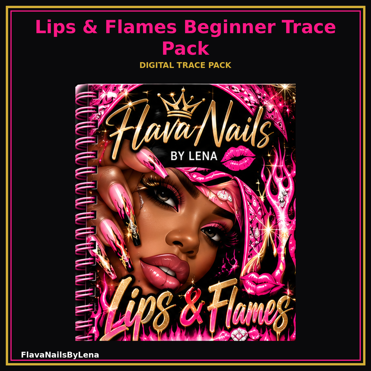 FlavaNails Beginner Trace Pack Sticker Bible