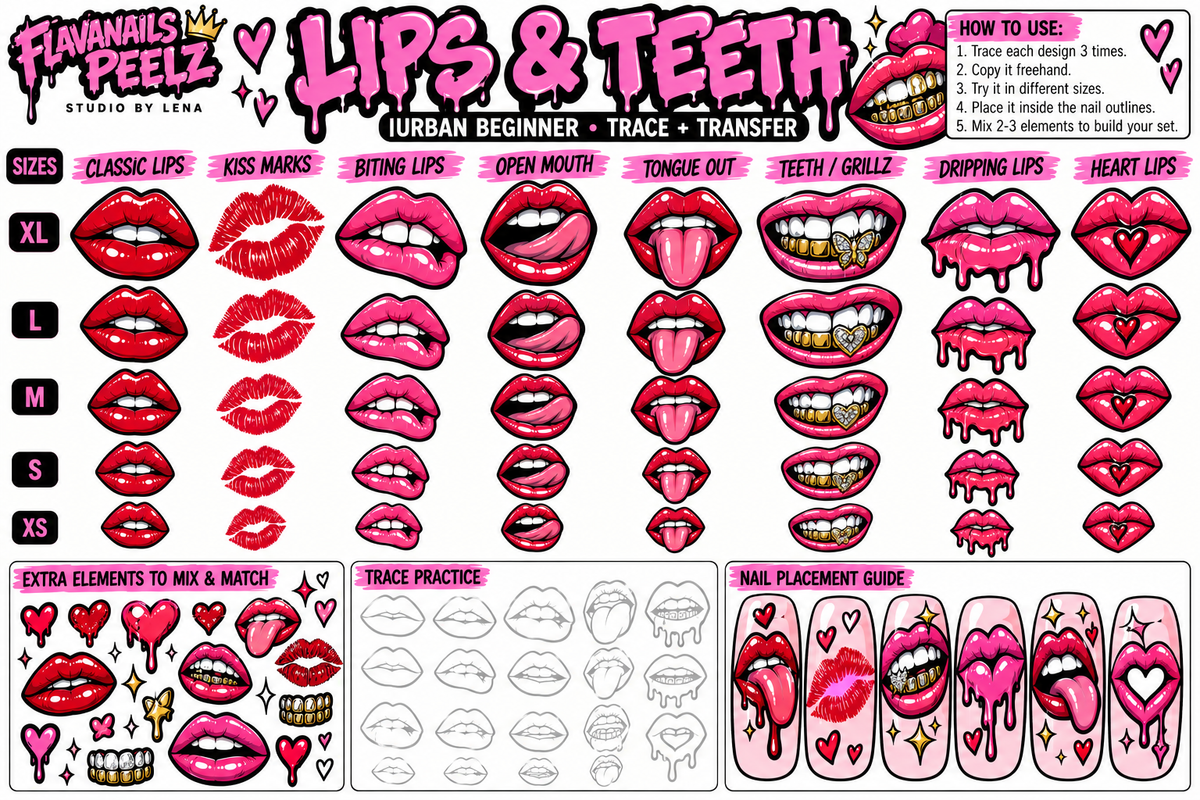 The Nail Bible – Lips & Teeth Pack